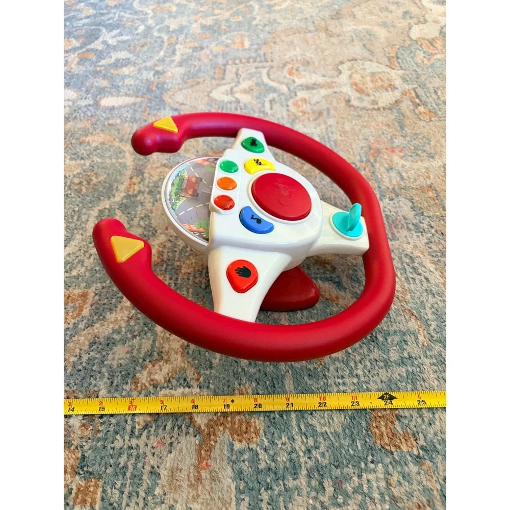 Battat Zoom Zoom Driving Wheel Interactive Toddler‎ Car Toy with Lights & Sounds